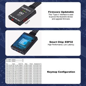 Wireless Controller Adapter - Support Firmware Upgrade, Dual-Mode BT, Keymap ...