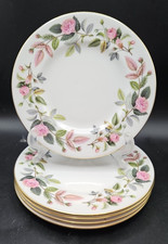 5 x Vintage Wedgwood Hathaway Rose Pattern Bone China Side Plate 6"