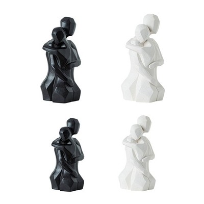 Elegants Ceramics Lover Huggings Statue Heartwarmings Anniversary Decoration