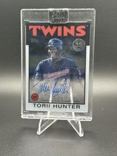 2021 Topps Clearly Authentic Torii Hunter 1986 Topps Baseball Autographs