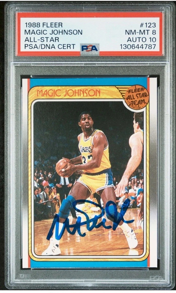 Magic Johnson Professional Sports Authenticator (PSA) Basketball