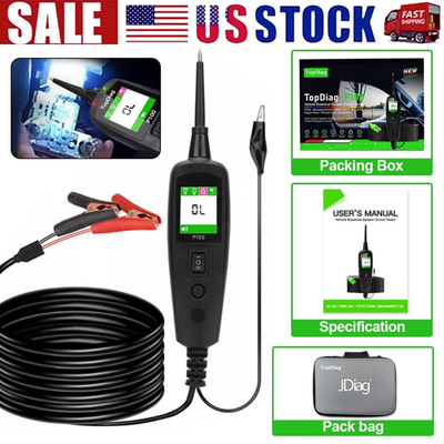 #ad #ad Topdiag P100 Car Electrical Circuit Tester Power Probe Diagnostic Tool 12V 24V $41.99