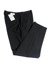 NWT Theory Curtis SW T Bond Wool Twill Black FF Dress Pants 34