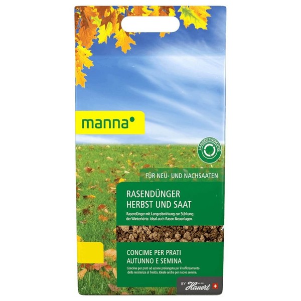 Manna RasendüNger Herbst Und Saat 10 Kg HerbstrasendüNger Anwachshilfe Ansaat-image