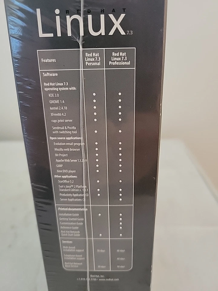 RED HAT Linux 7.3 Operating System The Linux Professional Brand New SEALED - Image 3 of 4