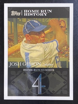 Josh Gibson 2007 Topps Baseball Home Run History Pittsburgh Crawfords #JG4