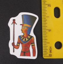 Egyptian Deity Amun Egyptian Sticker (X)