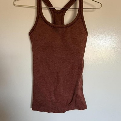 Lululemon Ebb to Street Tank Top Light Support B/C Cup Size 2 Ribbed Racerback