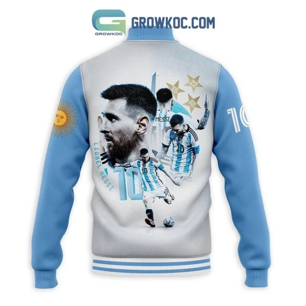 Messi The Goat Argentina Football Personalized Baseball Jacket