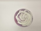 Dynasty Gallery Purple & Pink Swirl  Controlled Bubble Art Glass Paperweight — photo 3