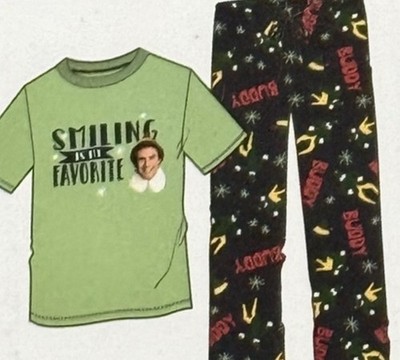 NWT Buddy The Elf ADULT XXL 2 Pc Loungewear PJ Set Christmas Smiling Favorite
