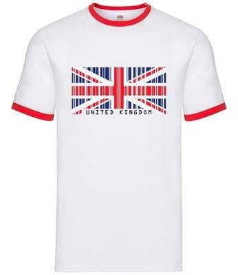 United Kingdom Flag - Mens Ringer - London UK Country Travel Great Britain