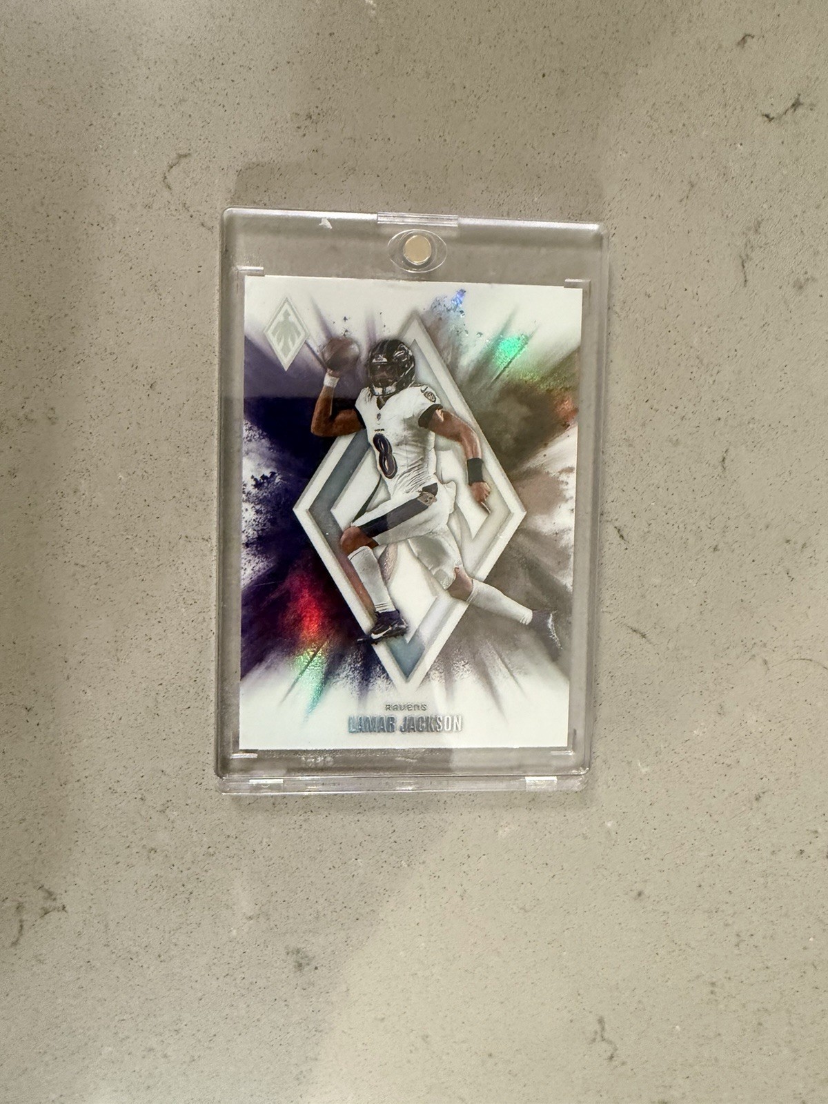 2025 Panini Phoenix Color Blast Lamar Jackson Baltimore Ravens SSP Case Hit