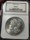 1879 O Morgan Silver Dollar - NGC MS 62 - Very  Nice White Coin PL REV