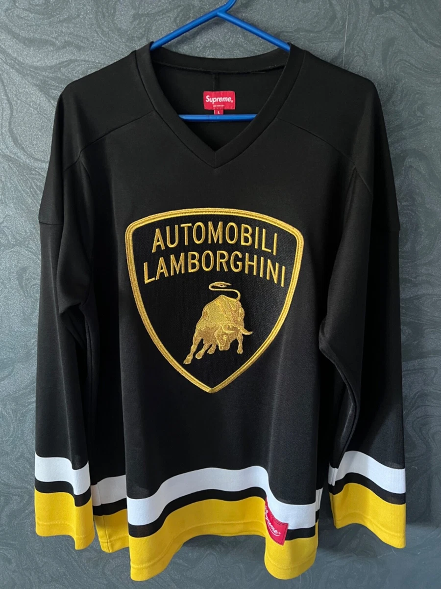 Supreme Automobili Lamborghini Hockey Jersey SS20 Black Size Men’s Large