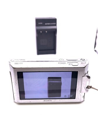 EXC＋5】SONY DSC-T77 Silver Cyber Shot 4.0x Optical Zoom