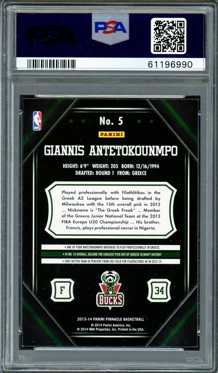 2013 Giannis ヤニス RC ルーキー 直筆サインカード Auto Giannis Antetokounmpo 2013-14 SP Authentic Rookie Auto Card