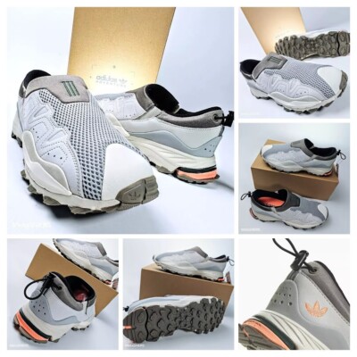 Adidas US 14 Men's Grey Aluminum Orange Outdoors Adventure Hyperturf  HQ6501 NIB