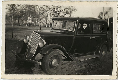 OLD PHOTO - VINTAGE SNAPSHOT - CAR CAR TACOT WOMAN - CAR WOMAN