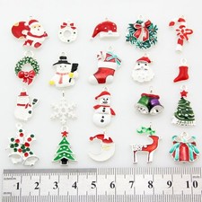 20pcs/Lot Mix Silver XMAS Christmas tree cap reindeer Pendants Charms Y58