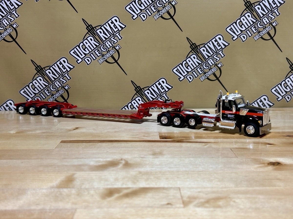 DCP 1:64 MAMMOET Kenworth W990 Day Cab HEAVY HAUL w/LOWBOY Trailer
