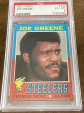 1971 Topps “Mean” Joe Greene Rookie #245 PSA 6