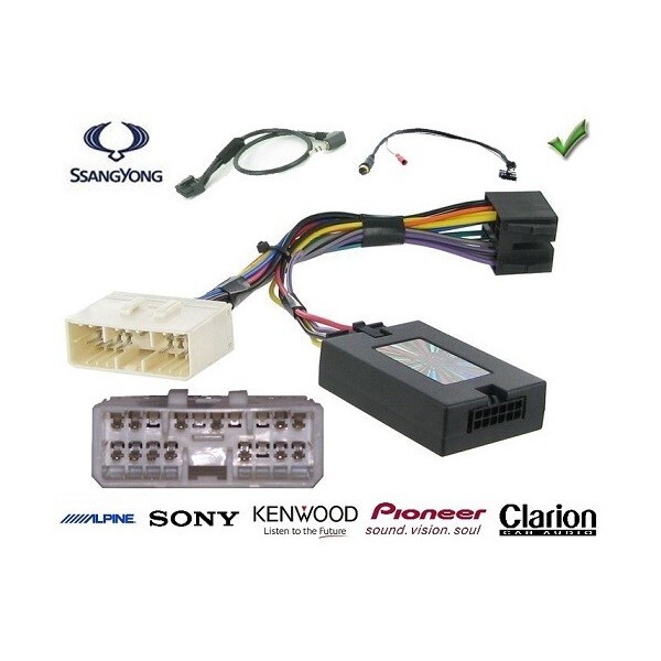 Récupérer commandes au volant Ssang Yong Rexton avec un autoradio Kenwood