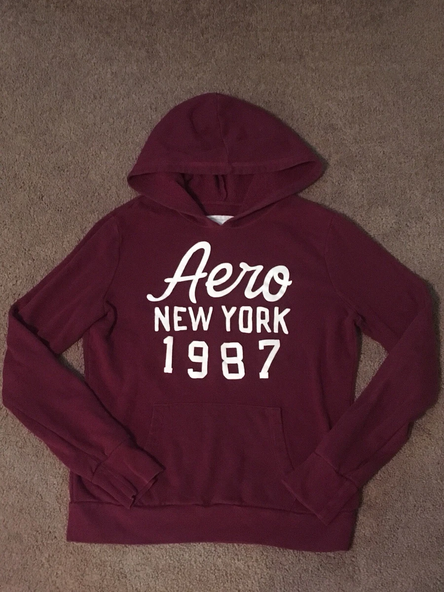Aeropostale burgundy hoodie sales