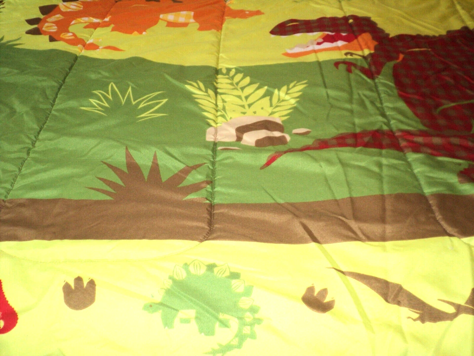 Juego de edredón y almohada doble circo dinosaurio Roar N Stomp objetivo reversible Foto 4 de 4