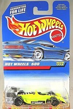 1997 Hot Wheels Mainline/Collector #773 HOT WHEELS 500 Day-Glo Lime w/GDYR 7 Sp