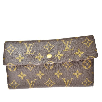 Auth LOUIS VUITTON International Trifold Wallet Monogram Leather M61215  01BT292 | eBay