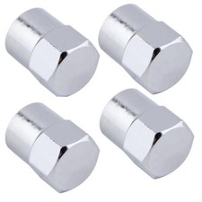 Chrome Metal Alloy Wheel Dust Valve Caps FOR TOYOTA Will Cypha 2001-2005
