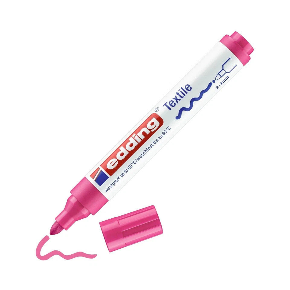 EDDING 4500 TEXTILMARKER CREATIVE TEXTIL-MARKER NEONROSA NEU