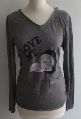 *  Lola geiles crazy Bird LA-Shirt Gr. 42 Neu m. Etikett Grau - Bild 1 von 4