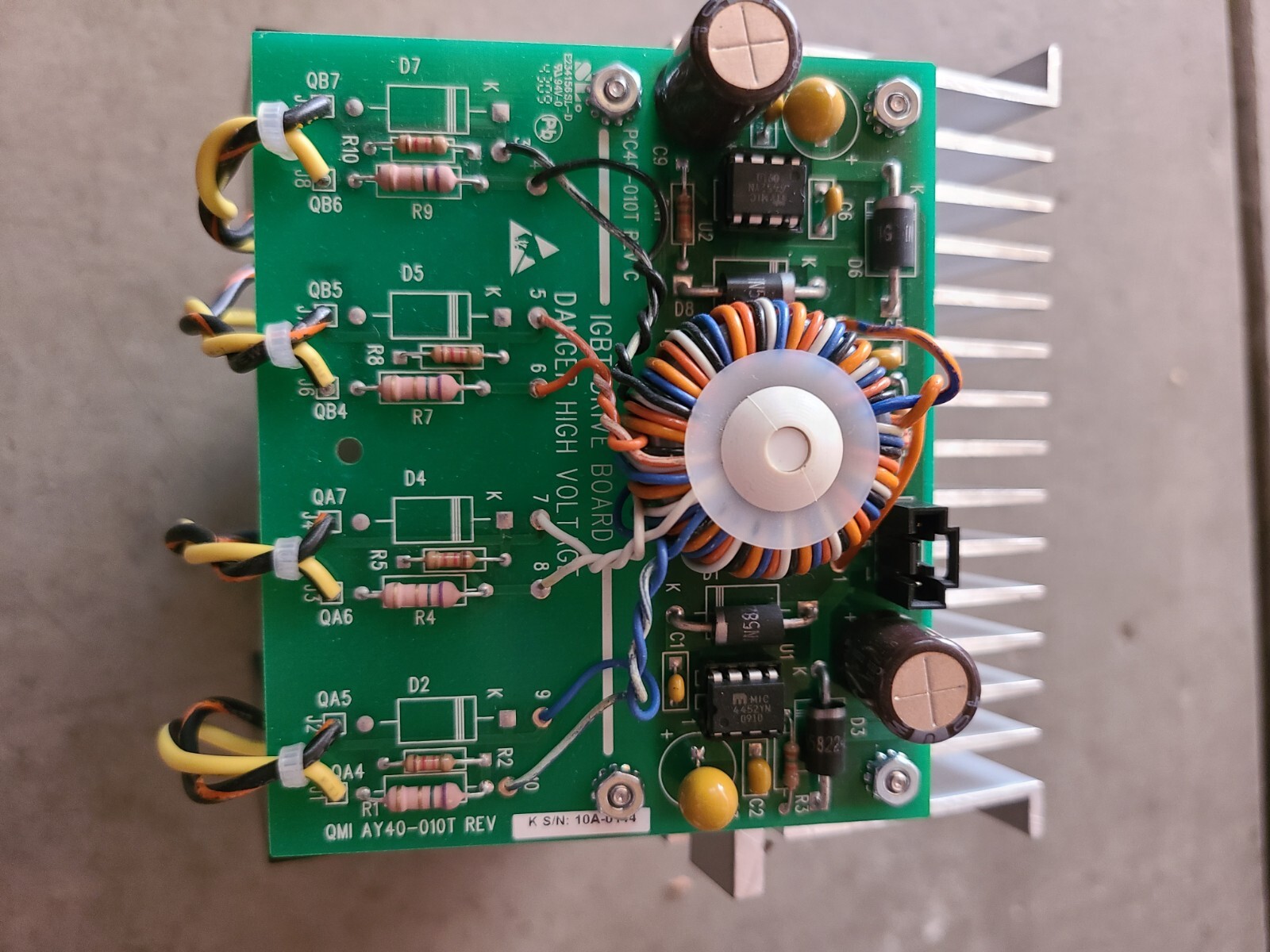 Qmi Module QMI IGBT Drive Board/Module Assembly AY40-010T Rev K/Module AY20-047 ...