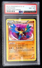 Pokemon Archeops Secret Holo Aeropteryx EN 110/108 Dark Explorers PSA 8 come nuovo