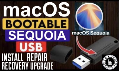 Bootable MacOS Sequoia USB Service Install Recovery Upgrade + Guide