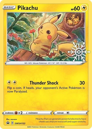 Pikachu SWSH153 SWSH: Sword & Shield Promo Cards