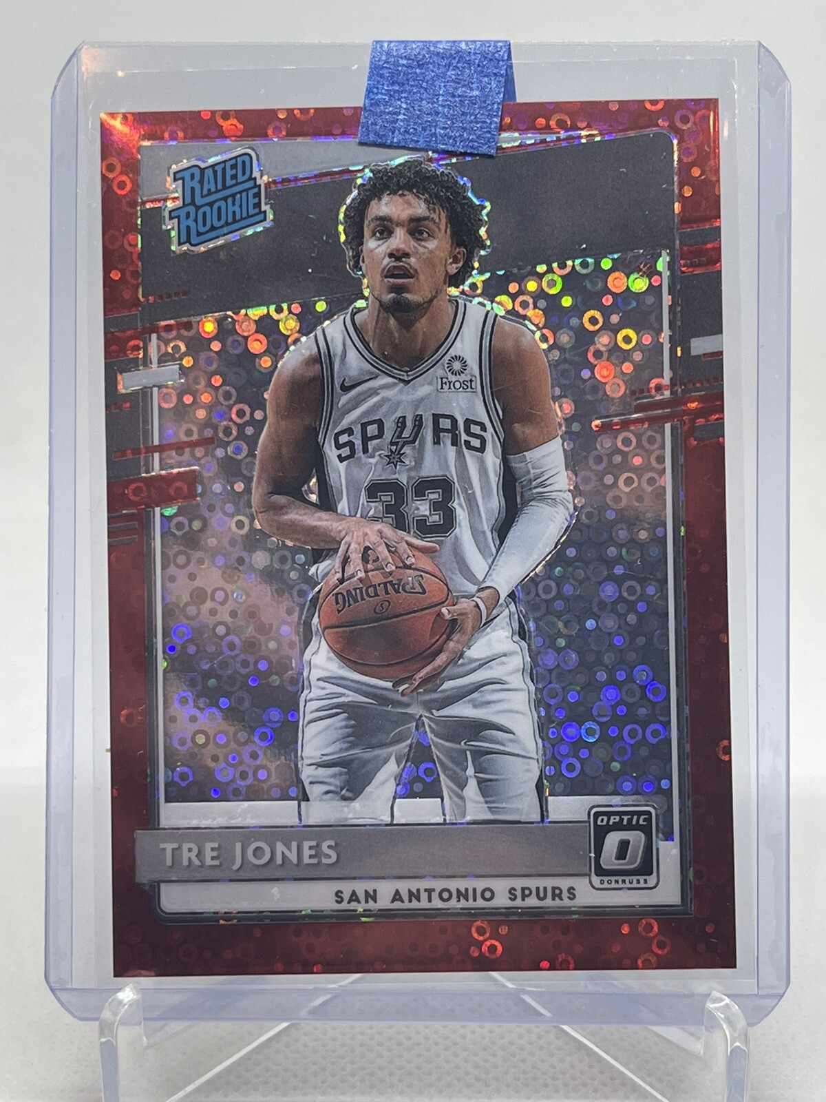 2020-21 Donruss Optic TRE JONES Rated Rookie RC Red Fast Break Disco /85
