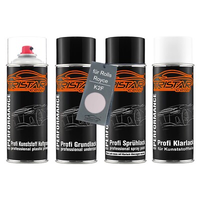 Autolack Spraydosen Set für Kunststoff für Rolls Royce K2F Fux Intense Jade Perl
