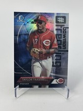 2018 Bowman Chrome Refractor ##-TT; Taylor Trammell (RC); Reds #trending