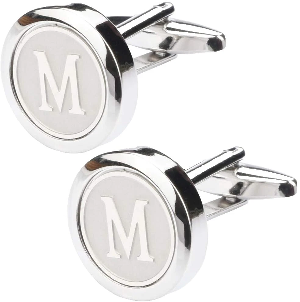 Black Stainless Steel Cufflinks for Men