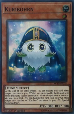 YUGIOH - Kuribohrn - AC19-EN014 - Super Rare - 1st Edition - NM - FLAT RATE SHIP