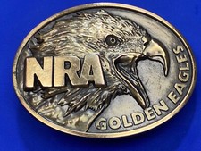 NRA Golden Eagles - National Rifle Assn. Gun Rights 2nd amendment Belt Buckle