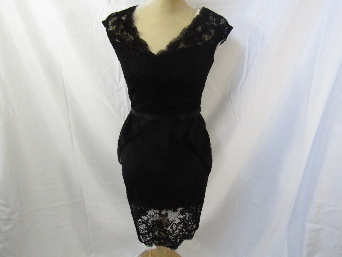 Marchesa Notte Black Lace Dress Size 2 | eBay Marchesa Notte Black Lace Dress Size 2 | eBay