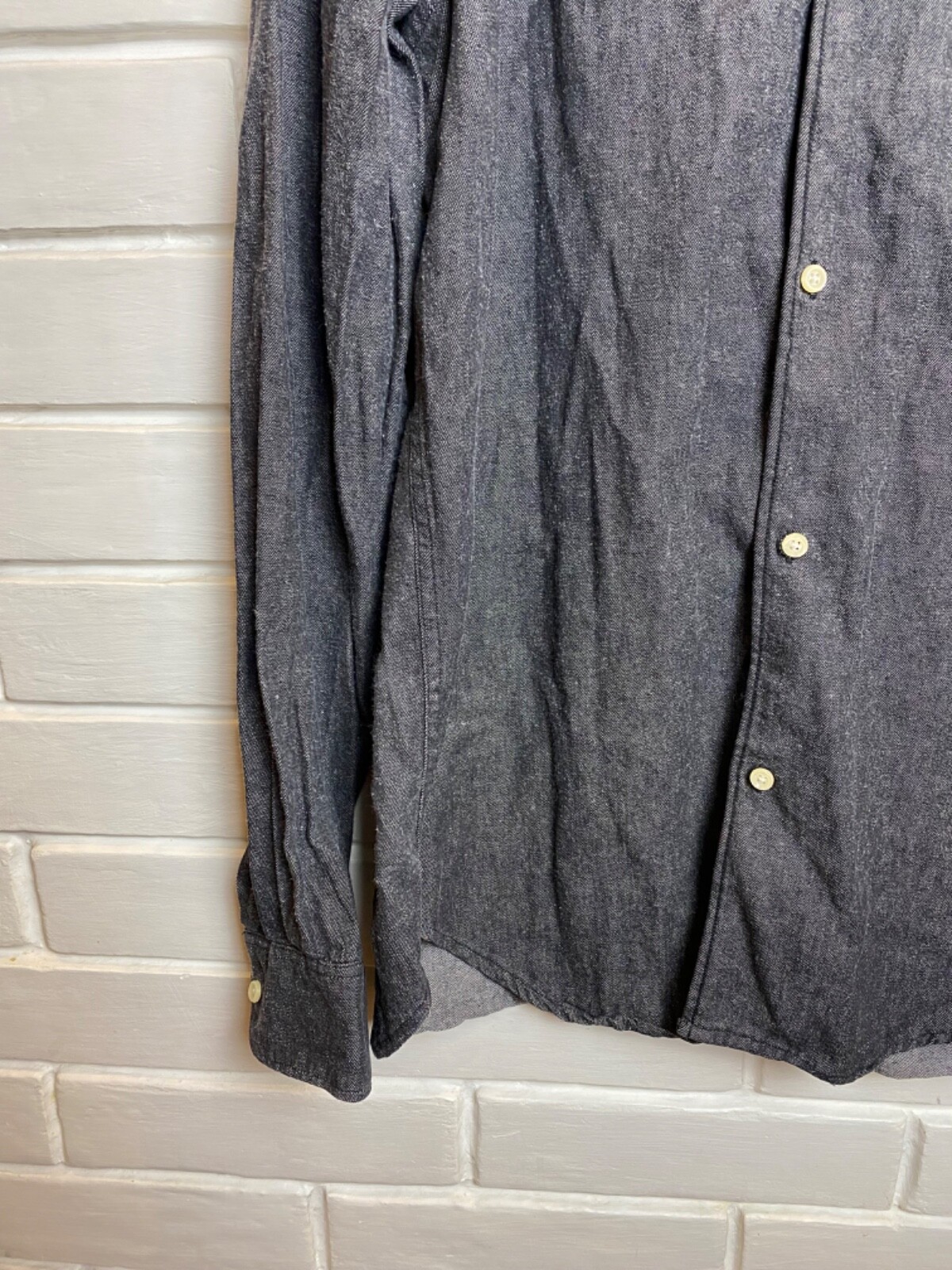 Our Legacy Denim Button Mens Shirt Size 52 Rare Luxury image 5