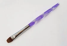 666 Kolinsky - Manicure and Pedicure French Brush purple handle - Choose Size