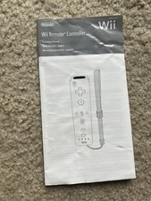 BOOKLET ONLY Genuine Nintendo Wii Remote Operations Manual