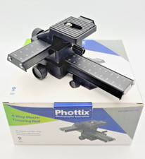Phottix Slider guida di messa a fuoco macro a 4 vie per fotocamera reflex