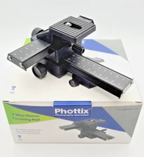 Phottix 4-Way Macro Focusing Rail Slider for SLR Camera